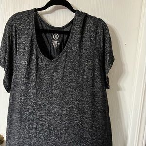 Blackish grey top plus size 3